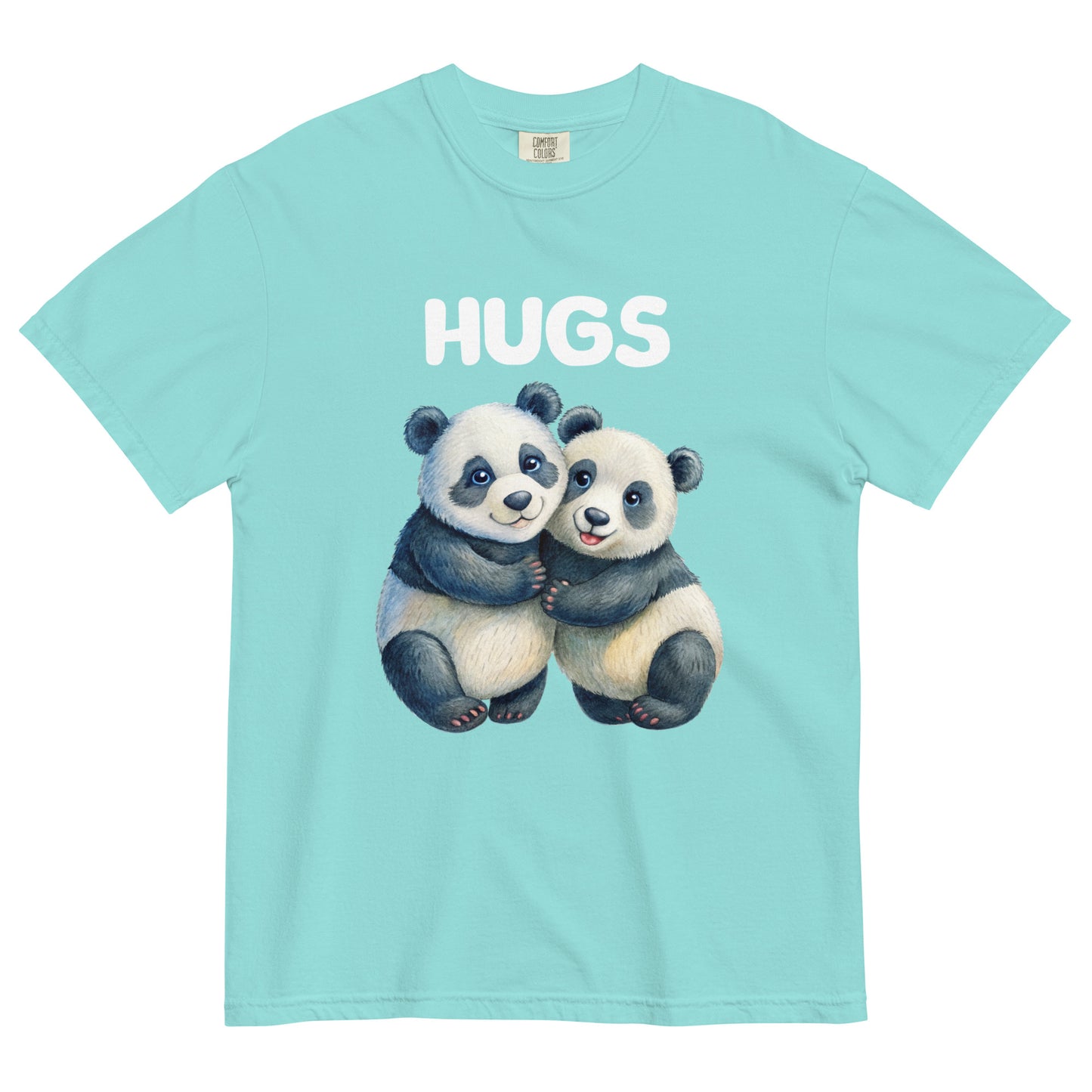 HUGS - PANDA BEARS - Comfort Colors - Unisex garment-dyed heavyweight t-shirt