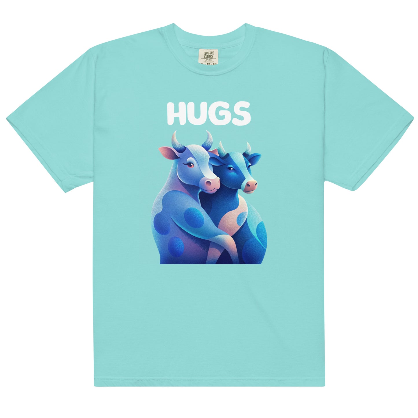 HUGS - Cows - Comfort Colors -Unisex garment-dyed heavyweight t-shirt