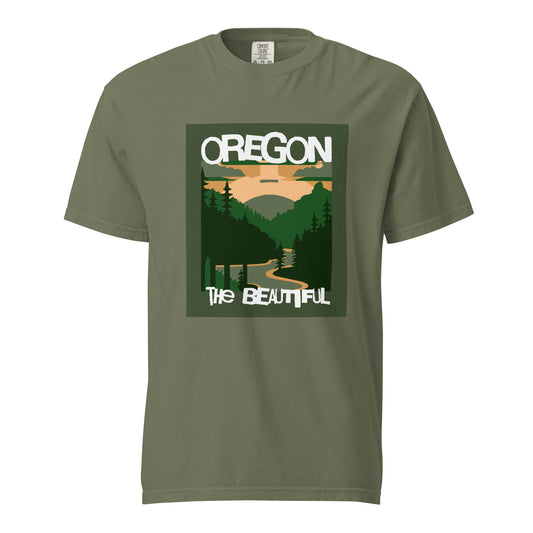 Oregon The Beautiful - Unisex garment-dyed heavyweight t-shirt