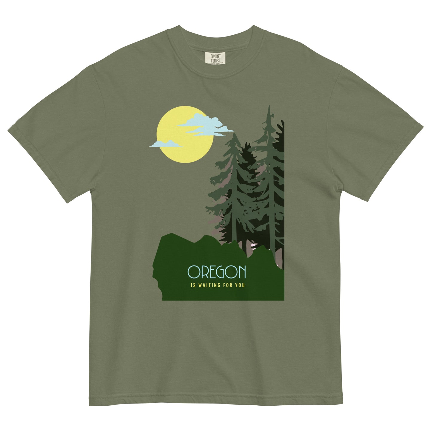 OREGON IS WAITING FOR YOU - Comfort Colors - Unisex garment-dyed heavyweight t-shirt