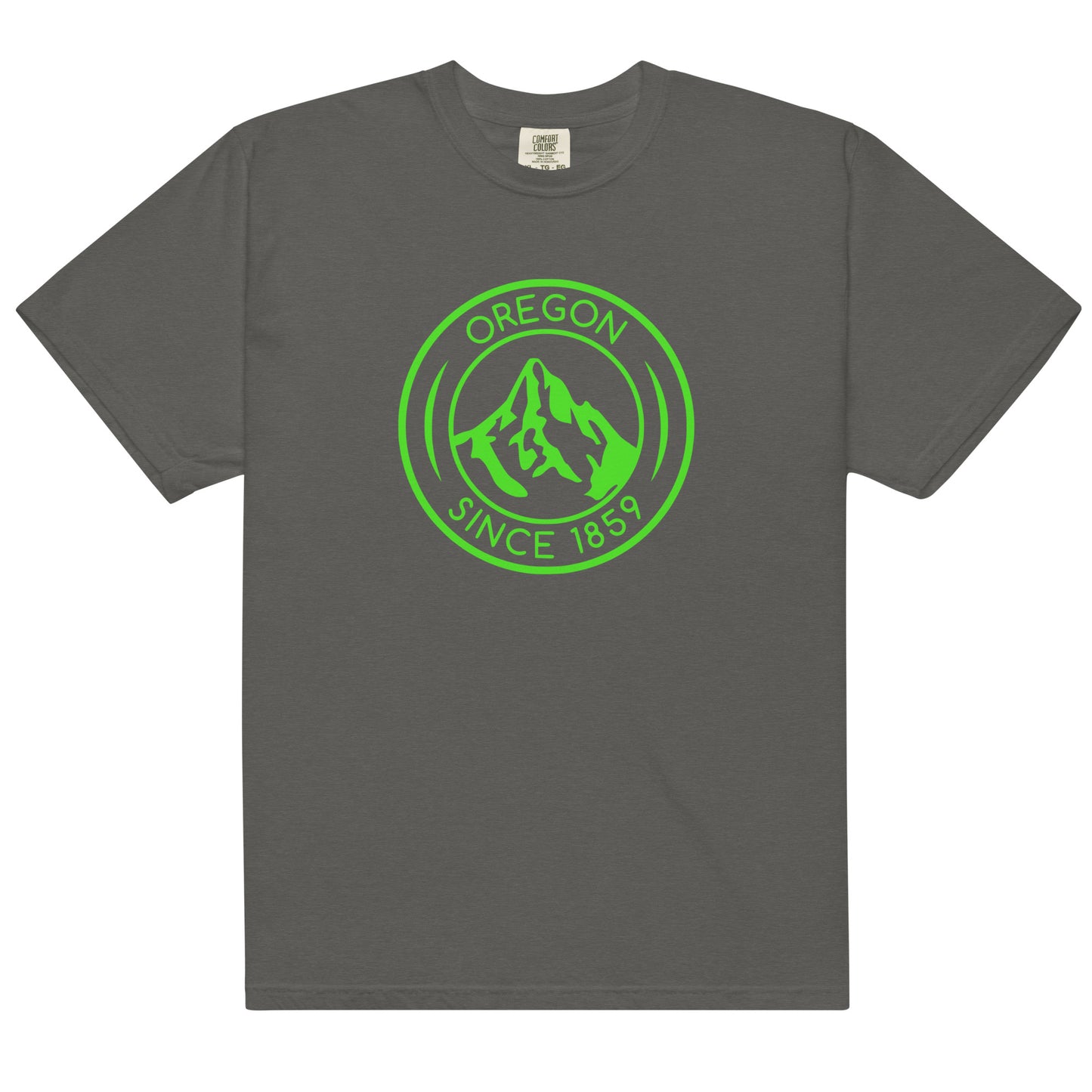 OREGON SINCE 1859 - LIME - Comfort Colors - Unisex garment-dyed heavyweight t-shirt