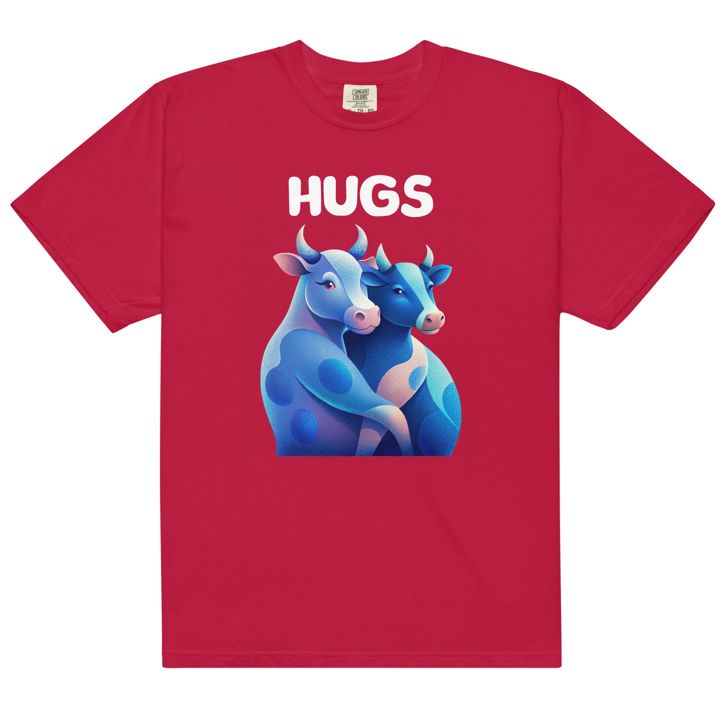 HUGS - Cows - Comfort Colors -Unisex garment-dyed heavyweight t-shirt