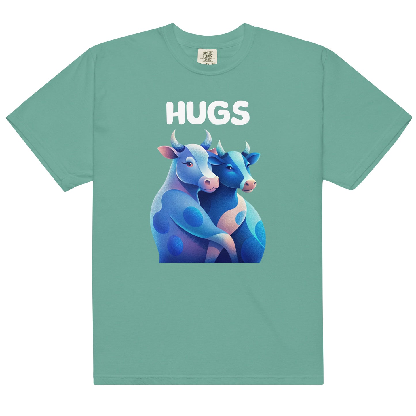 HUGS - Cows - Comfort Colors -Unisex garment-dyed heavyweight t-shirt