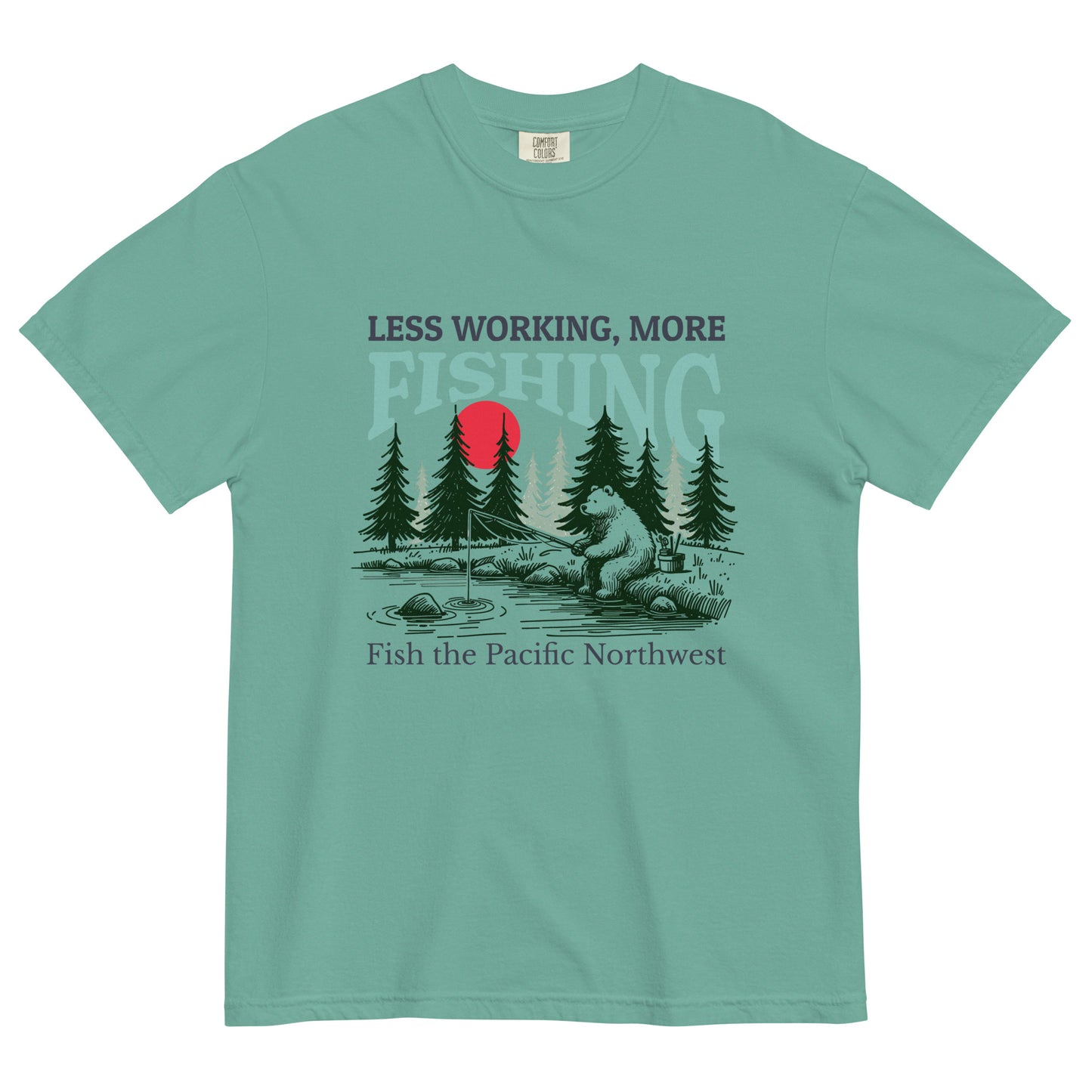 MORE FISHING - Comfort Colors - Unisex garment-dyed heavyweight t-shirt