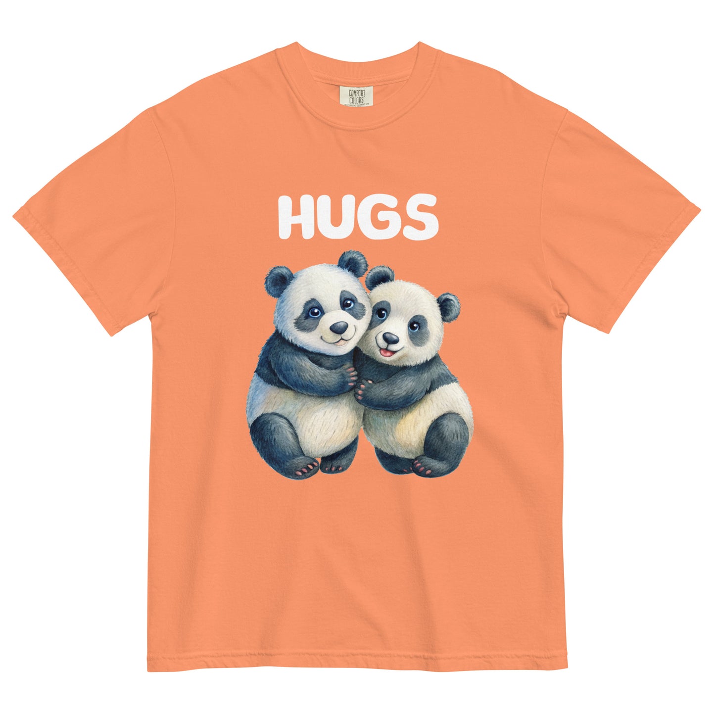 HUGS - PANDA BEARS - Comfort Colors - Unisex garment-dyed heavyweight t-shirt