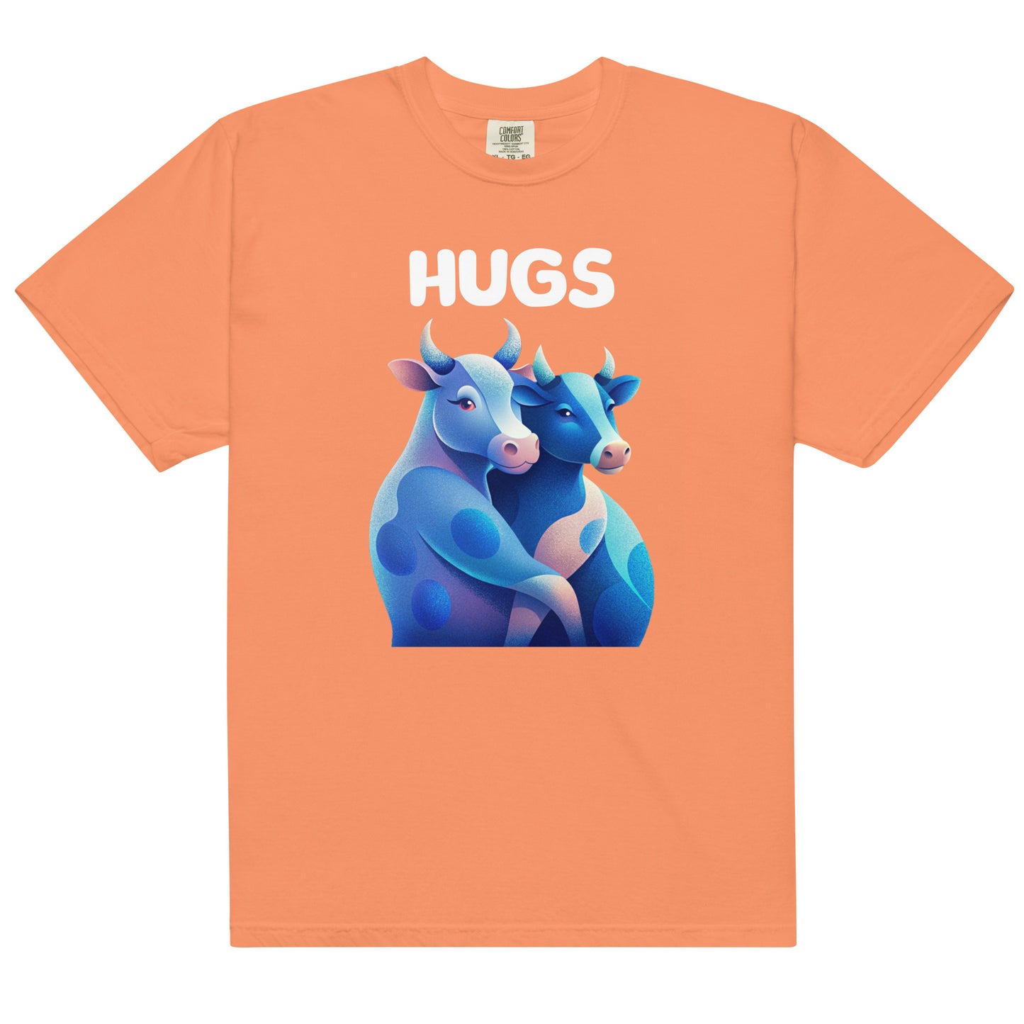 HUGS - Cows - Comfort Colors -Unisex garment-dyed heavyweight t-shirt