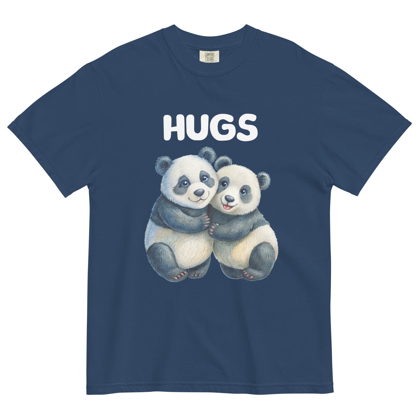 HUGS - PANDA BEARS - Comfort Colors - Unisex garment-dyed heavyweight t-shirt