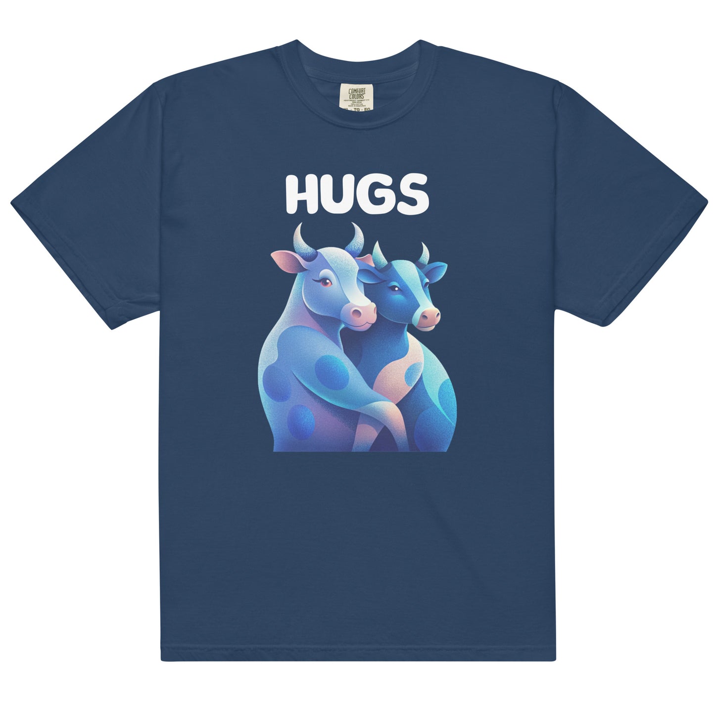 HUGS - Cows - Comfort Colors -Unisex garment-dyed heavyweight t-shirt