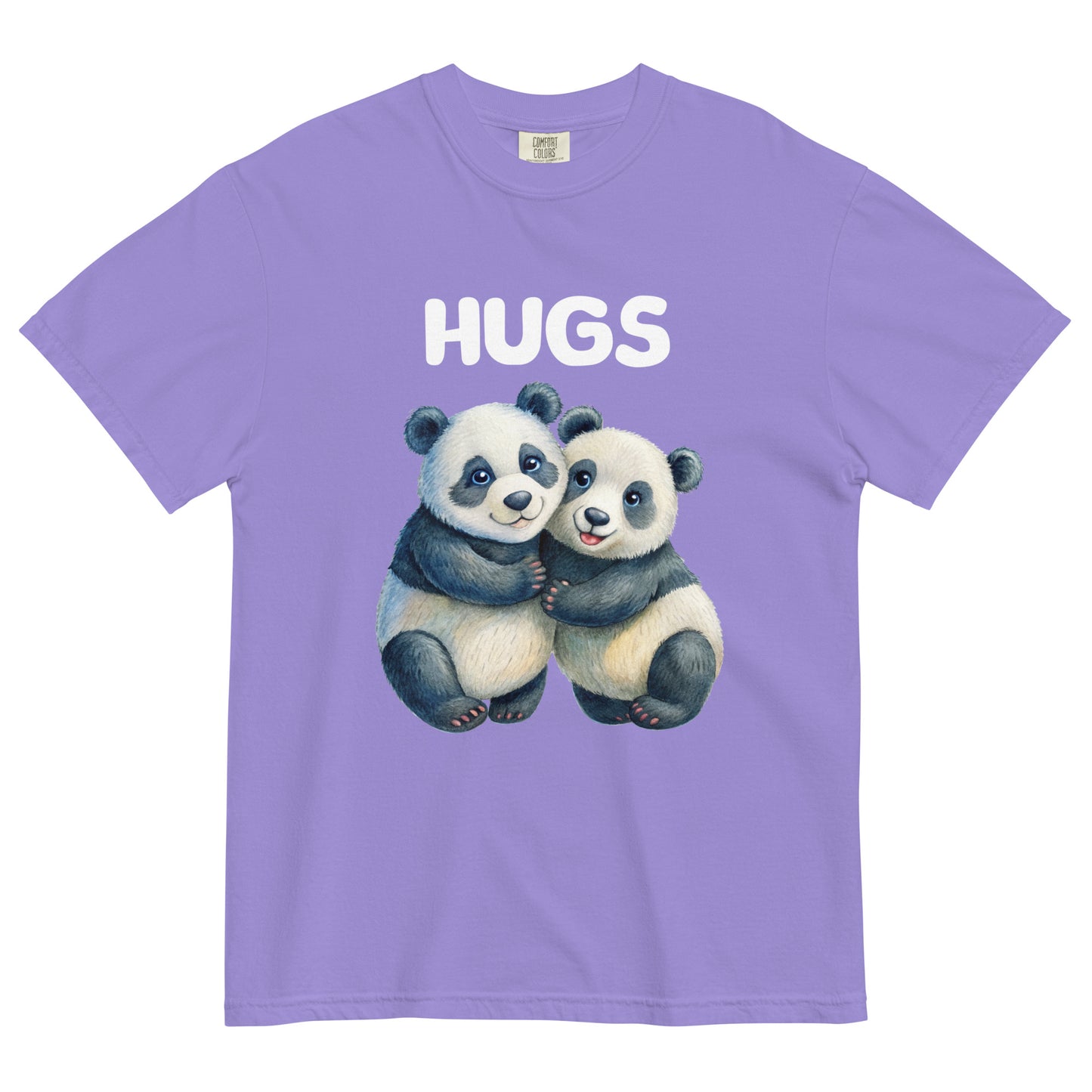 HUGS - PANDA BEARS - Comfort Colors - Unisex garment-dyed heavyweight t-shirt