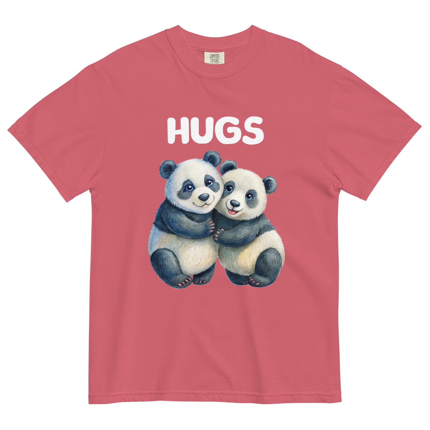 HUGS - PANDA BEARS - Comfort Colors - Unisex garment-dyed heavyweight t-shirt