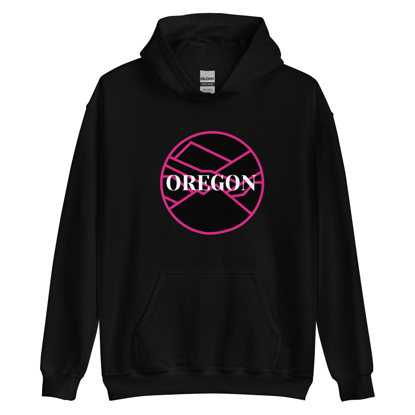 OREGON - Pink/Black - Unisex Hoodie