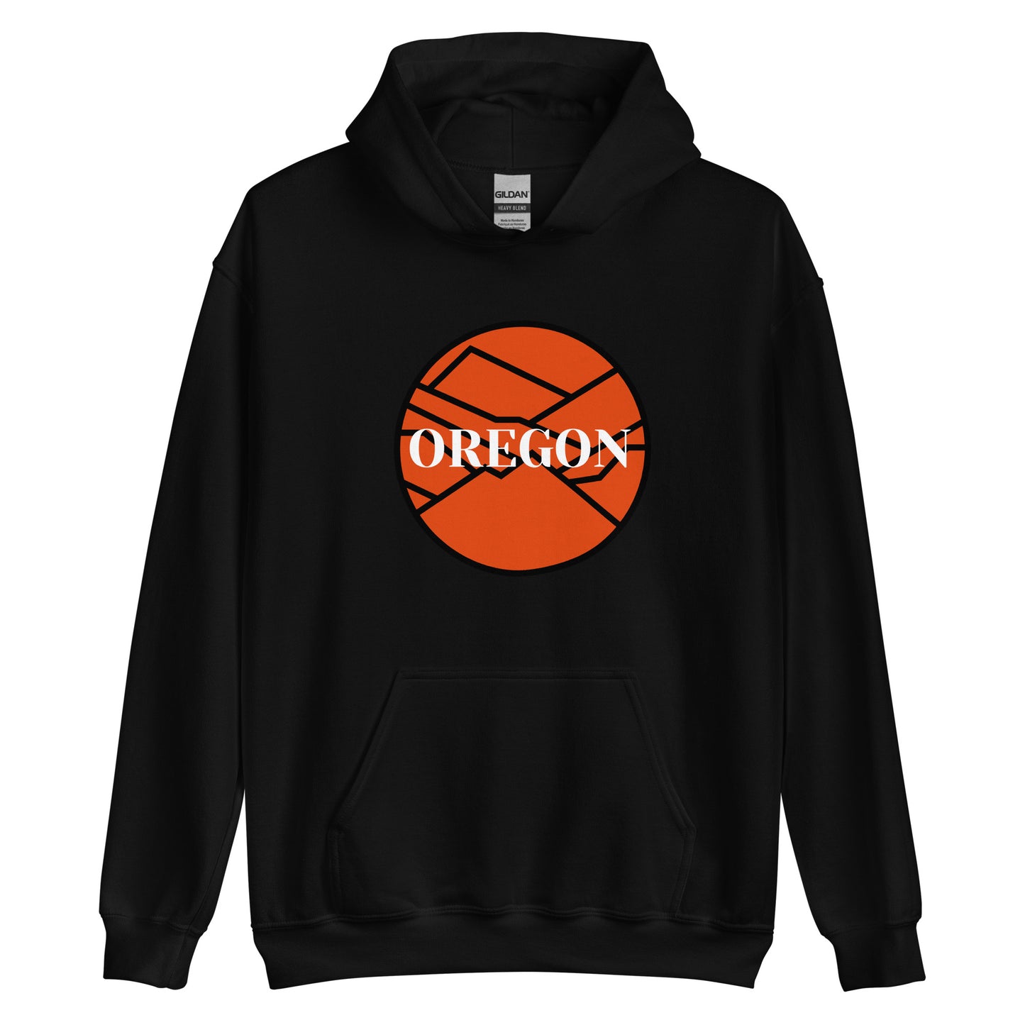 OREGON - Orange/Black - Unisex Hoodie