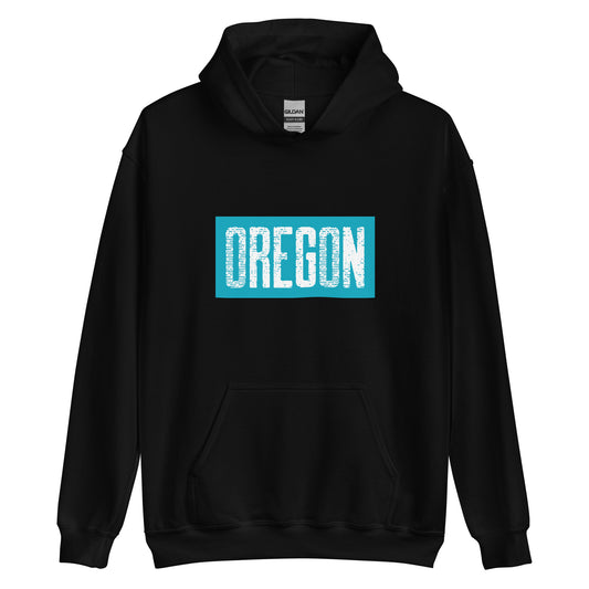 Oregon in Teal - Unisex Hoodie