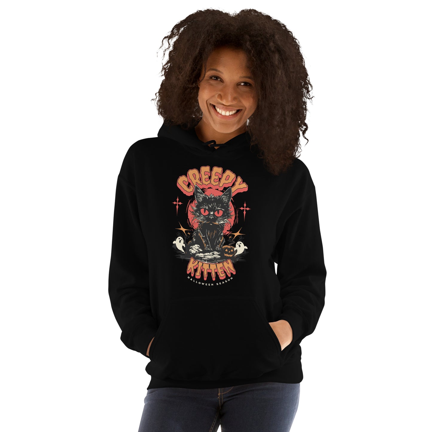 HALLOWEEN - CREEPY KITTEN - Unisex Hoodie