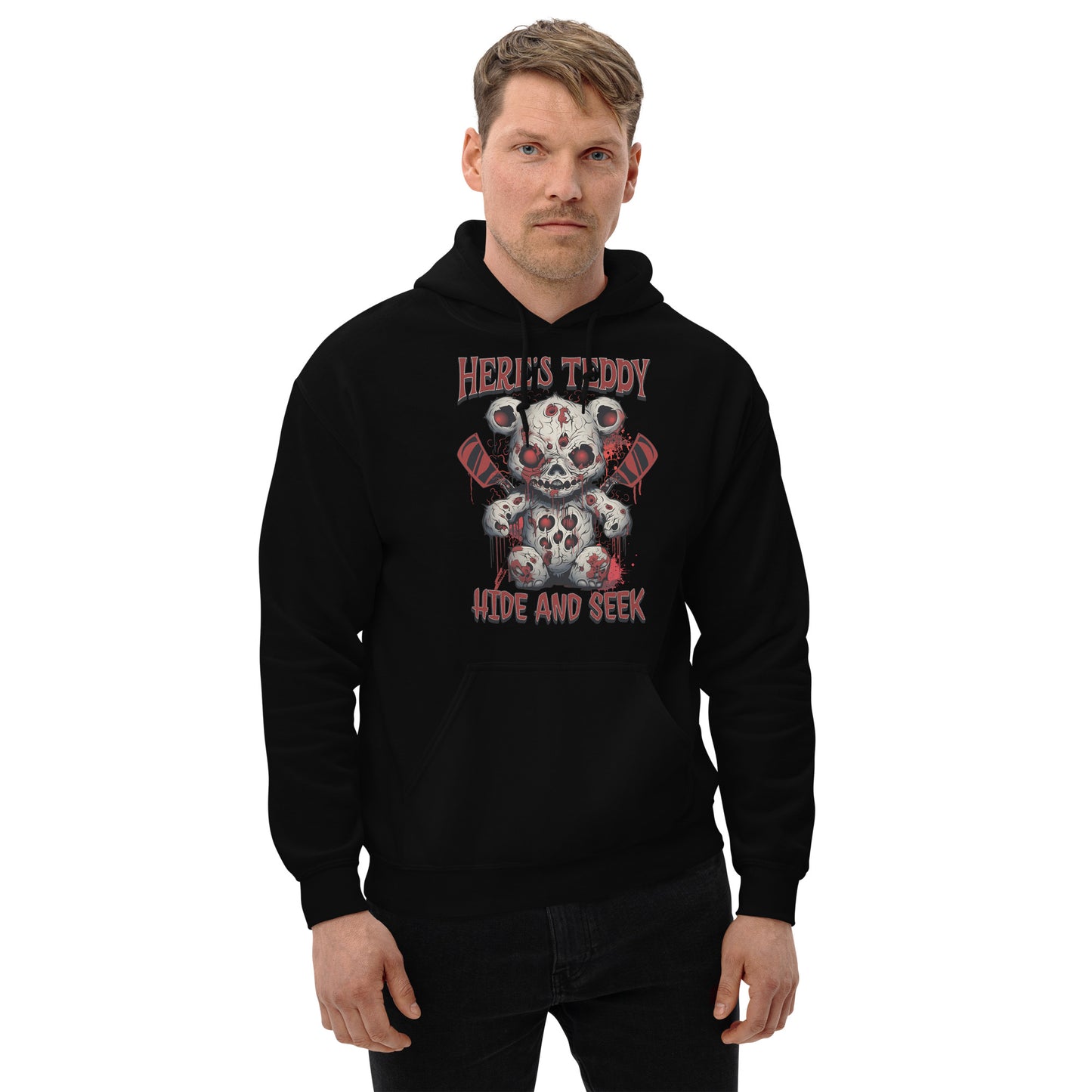 HALLOWEEN - HERE'S TEDDY - Unisex Hoodie