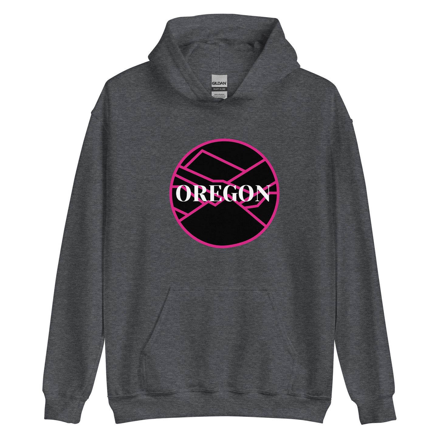 OREGON - Pink/Black - Unisex Hoodie