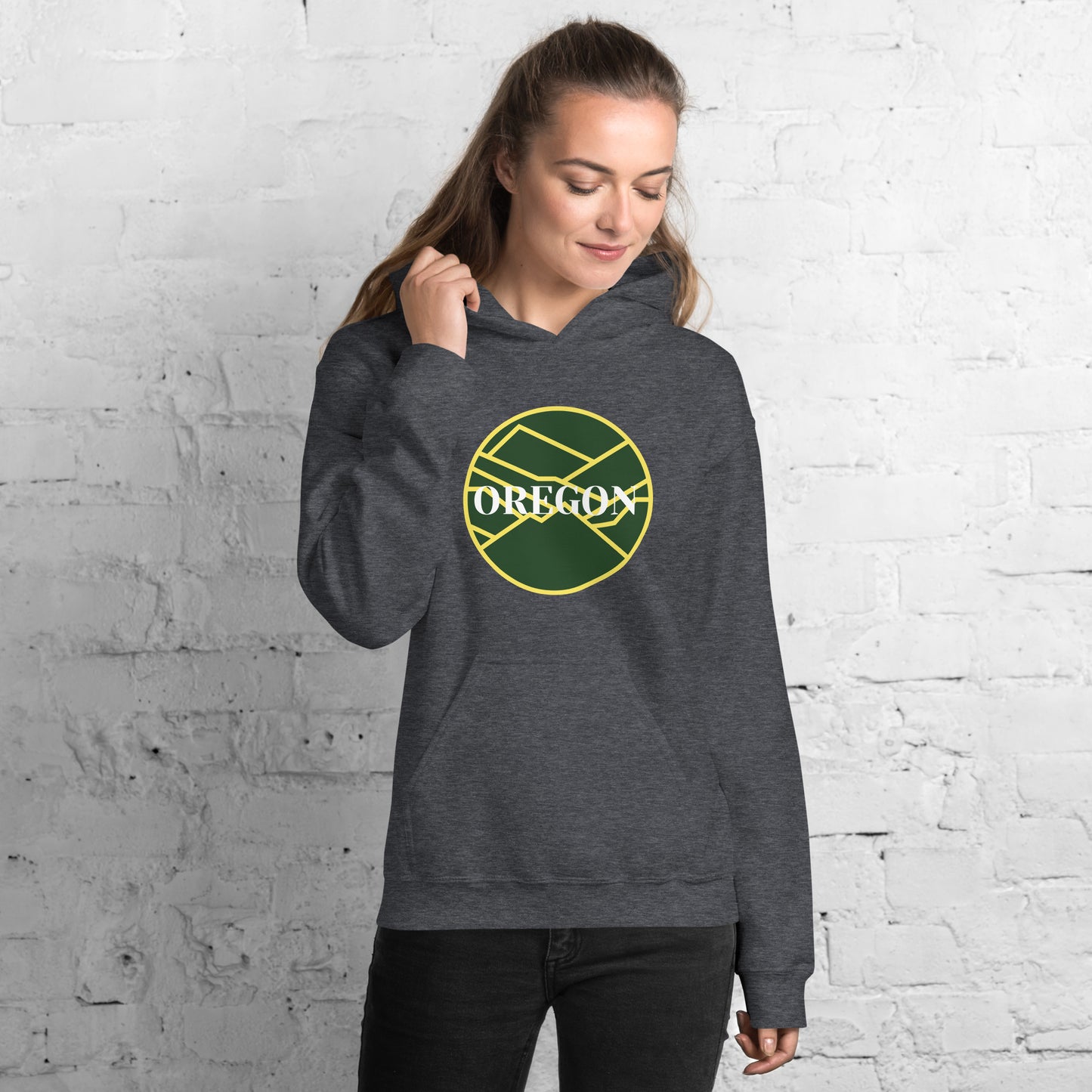 OREGON - Green/Yellow - Unisex Hoodie