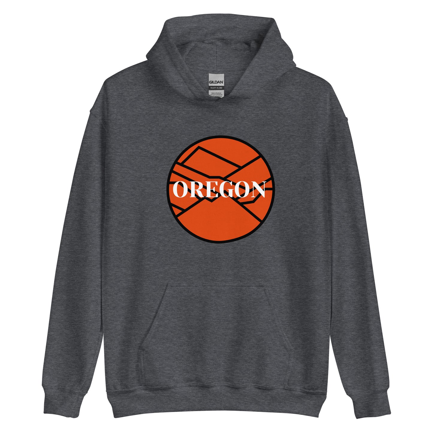 OREGON - Orange/Black - Unisex Hoodie