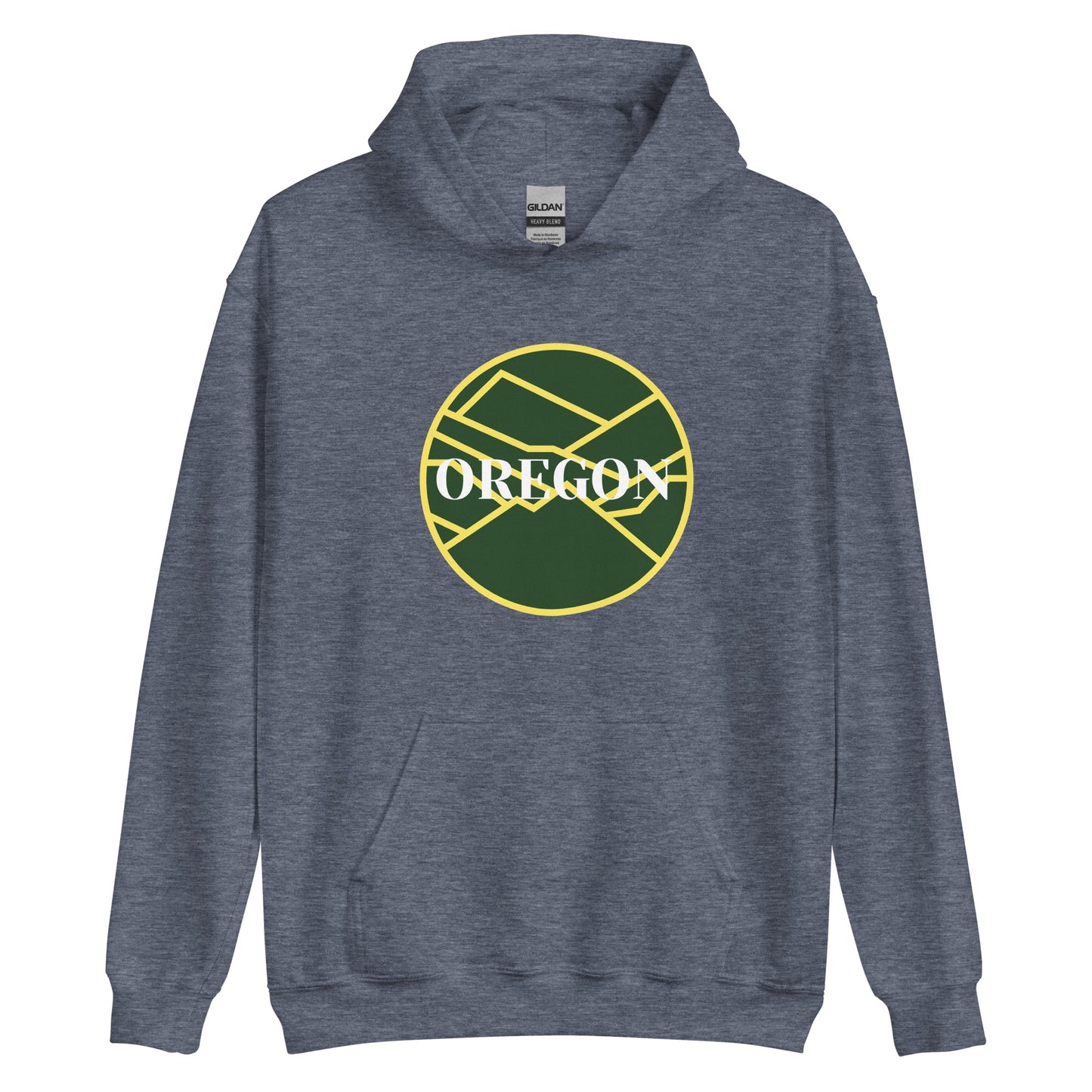 OREGON - Green/Yellow - Unisex Hoodie