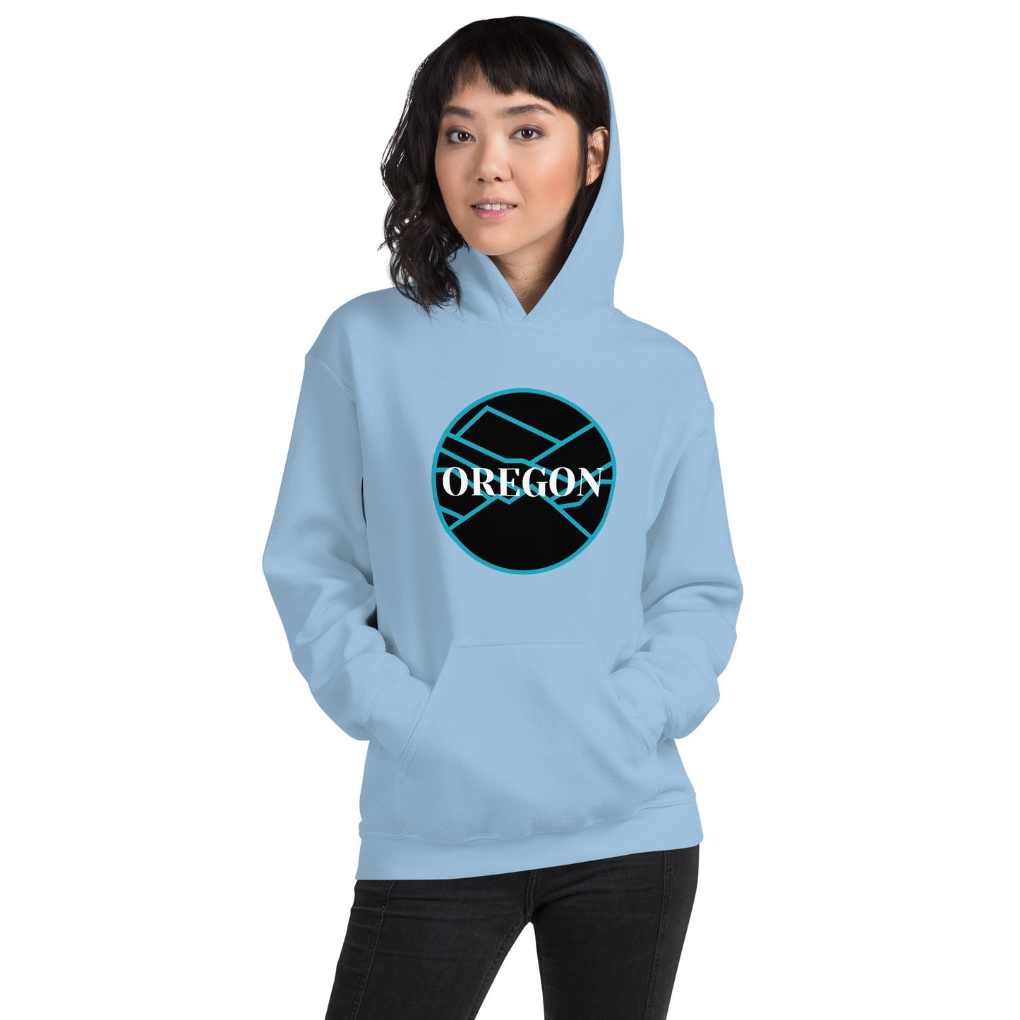 OREGON - Blue/Black - Unisex Hoodie