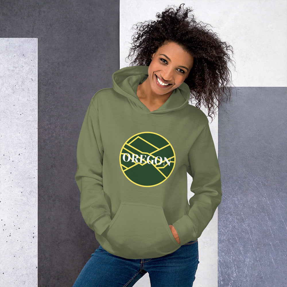 OREGON - Green/Yellow - Unisex Hoodie