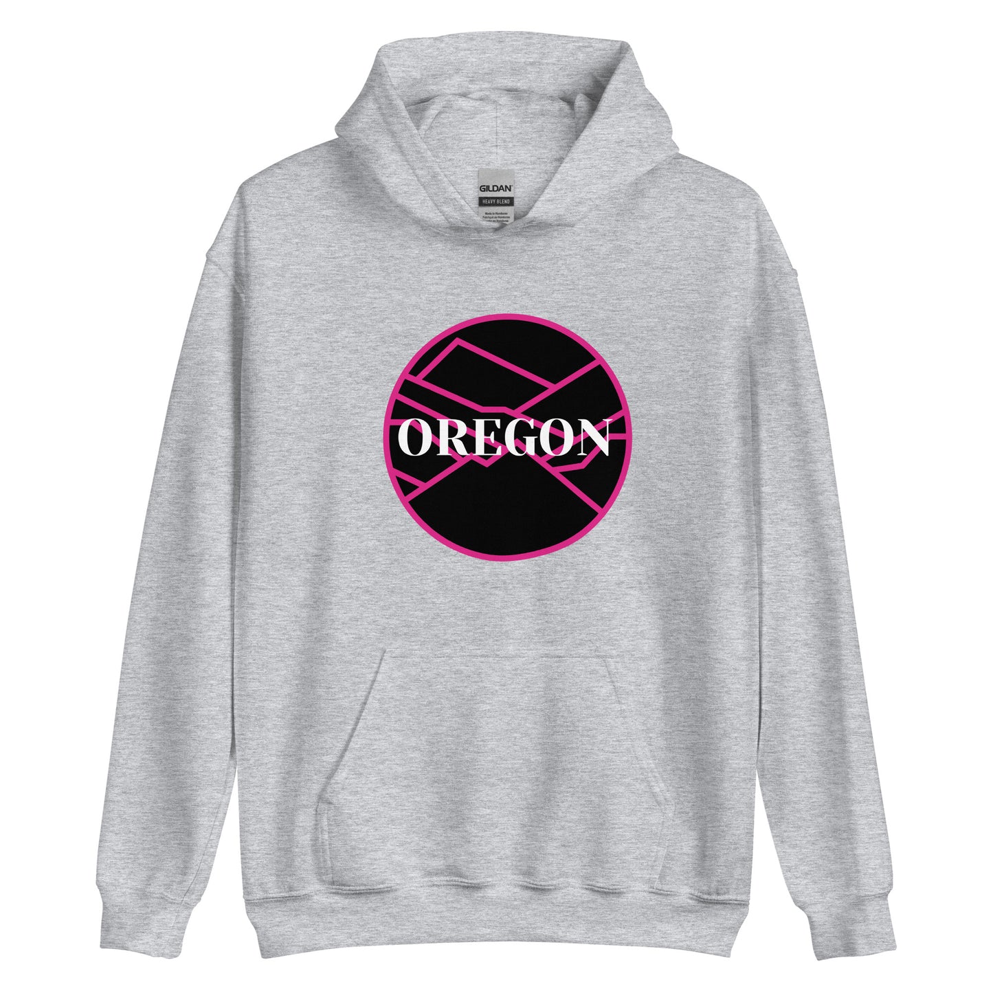 OREGON - Pink/Black - Unisex Hoodie