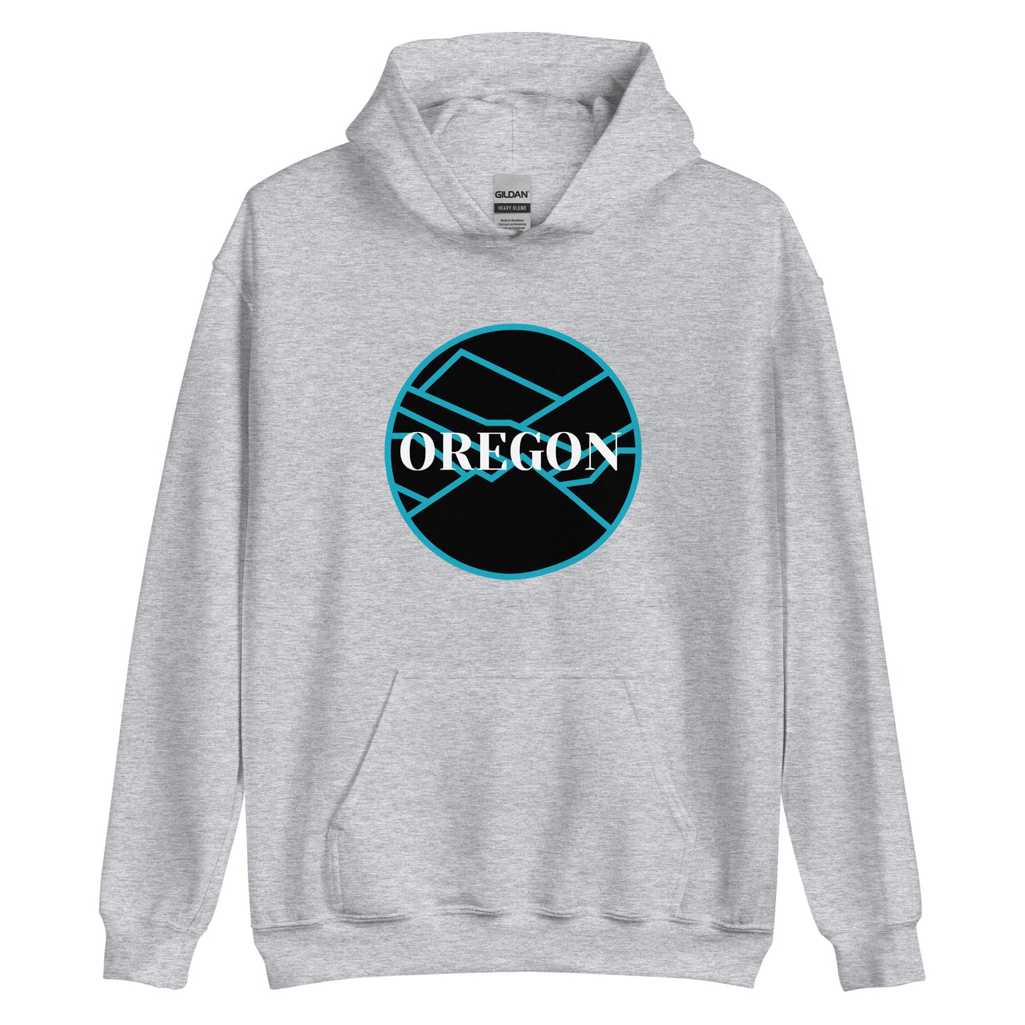 OREGON - Blue/Black - Unisex Hoodie