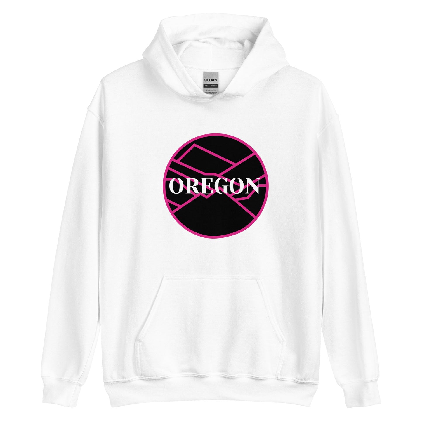 OREGON - Pink/Black - Unisex Hoodie