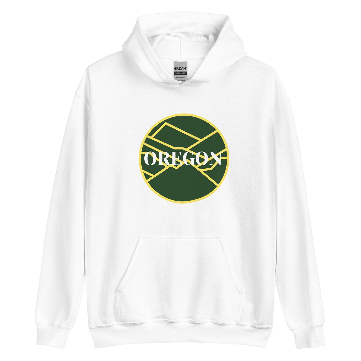 OREGON - Green/Yellow - Unisex Hoodie