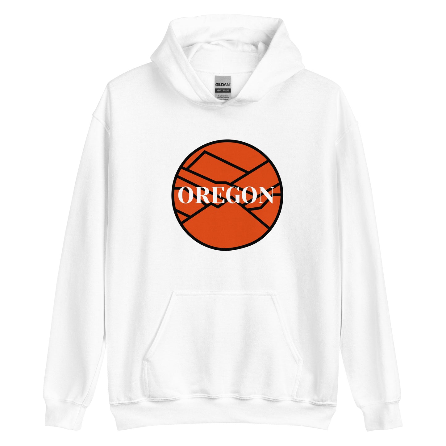 OREGON - Orange/Black - Unisex Hoodie