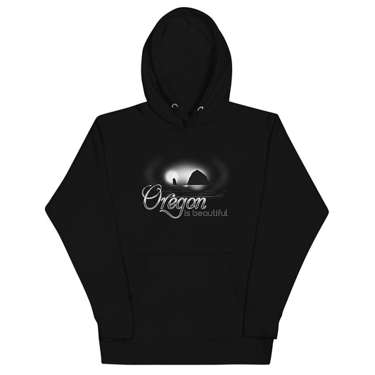 Oregon is Beautiful/ BW - Unisex Hoodie