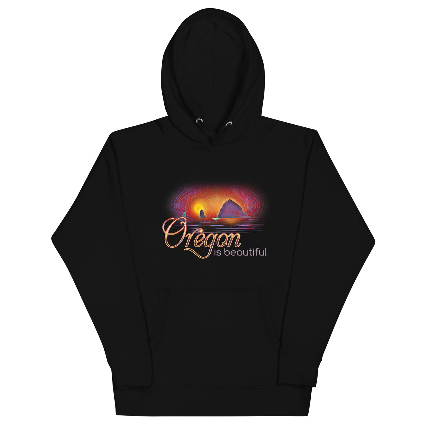 Oregon is Beautiful - Haystack Rock - Unisex Hoodie