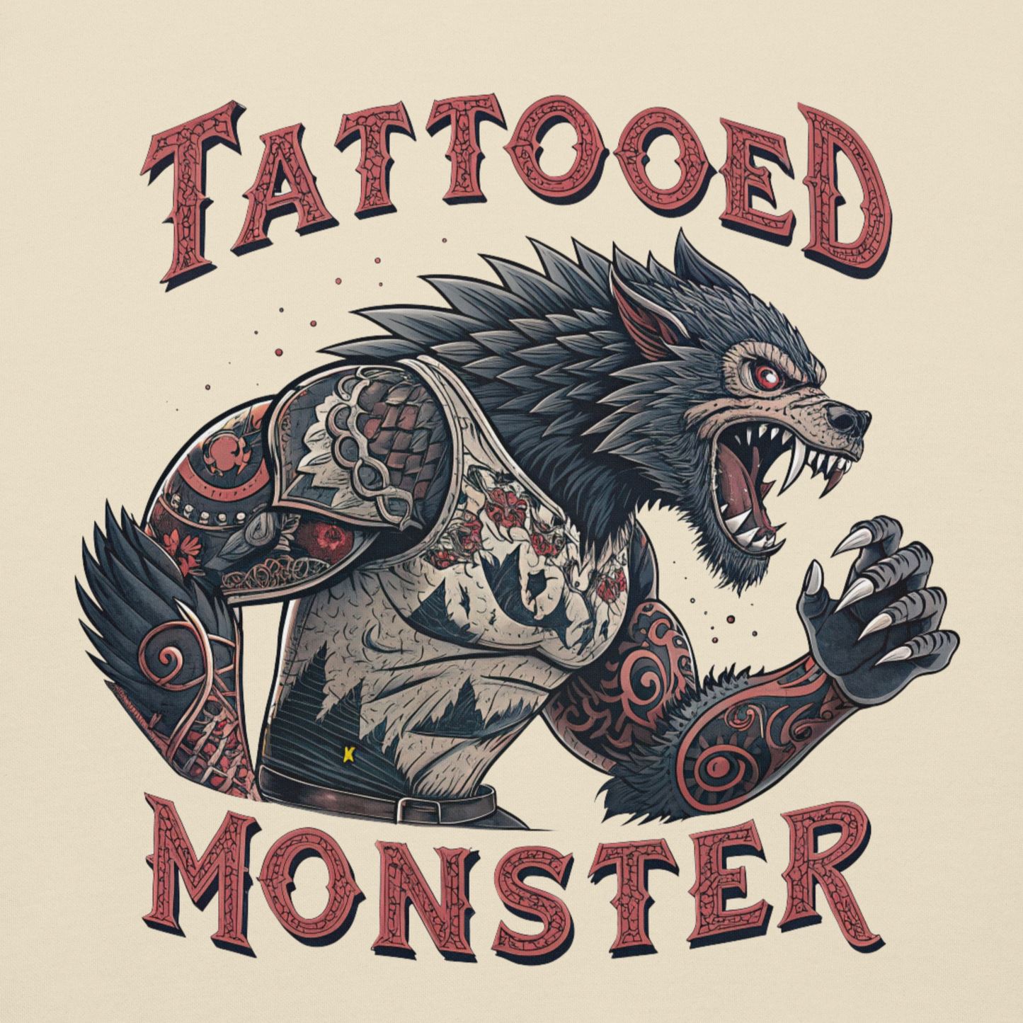 TATTOOED MONSTER #4 - Unisex Hoodie