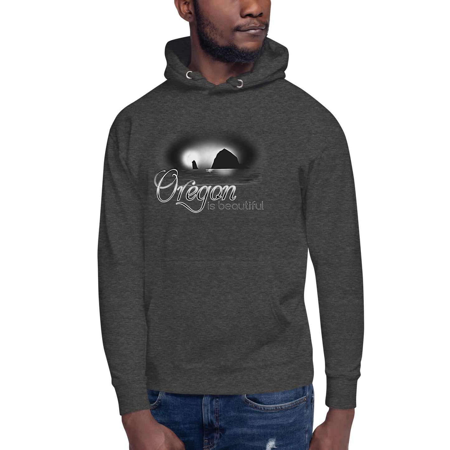 Oregon is Beautiful/ BW - Unisex Hoodie