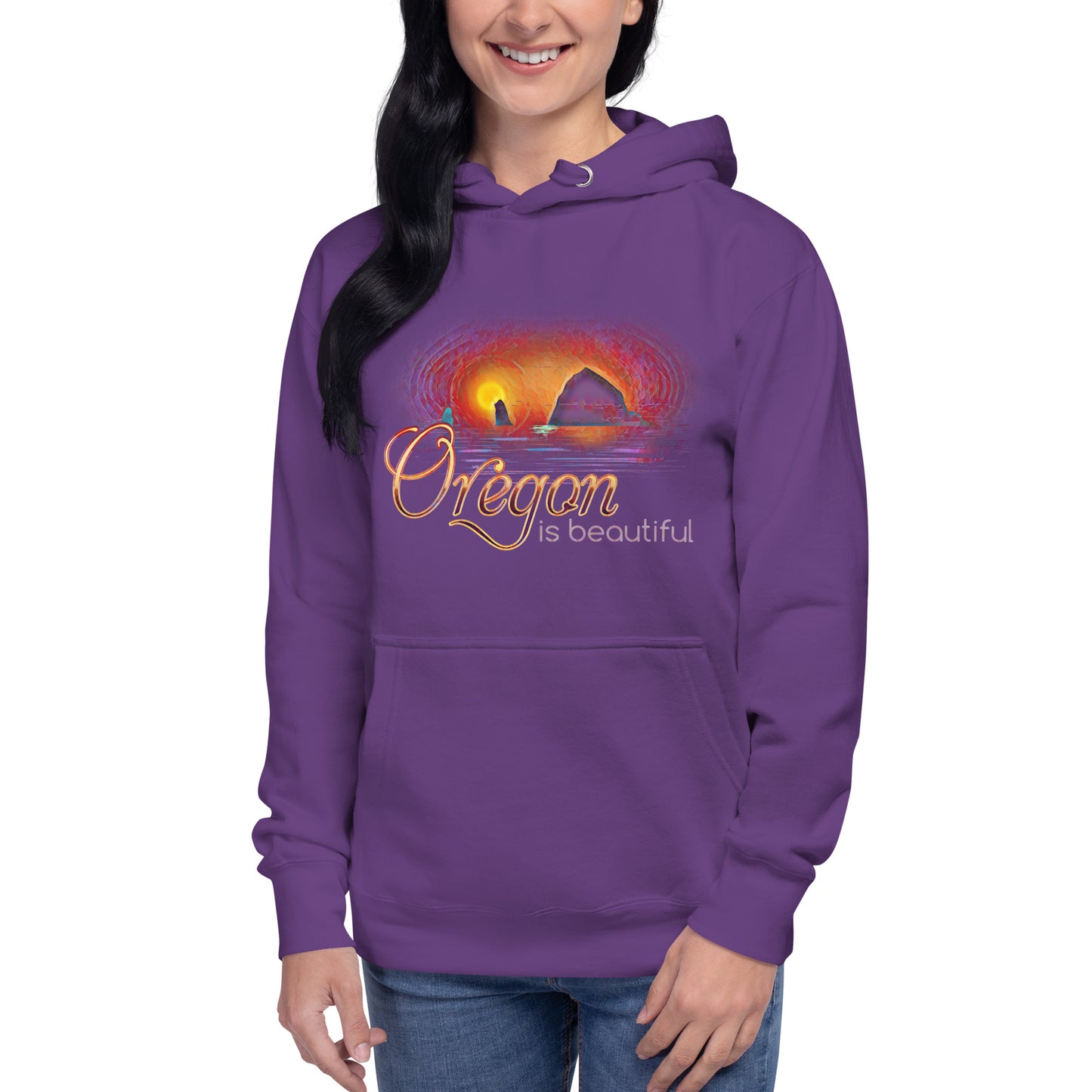 Oregon is Beautiful - Haystack Rock - Unisex Hoodie