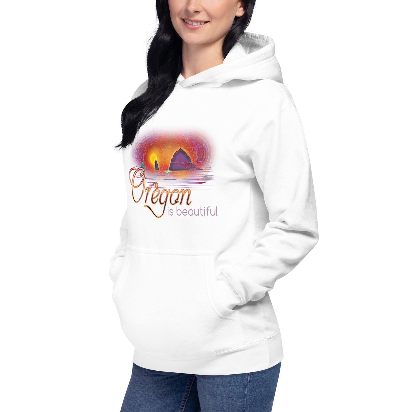 Oregon is Beautiful - Haystack Rock - Unisex Hoodie