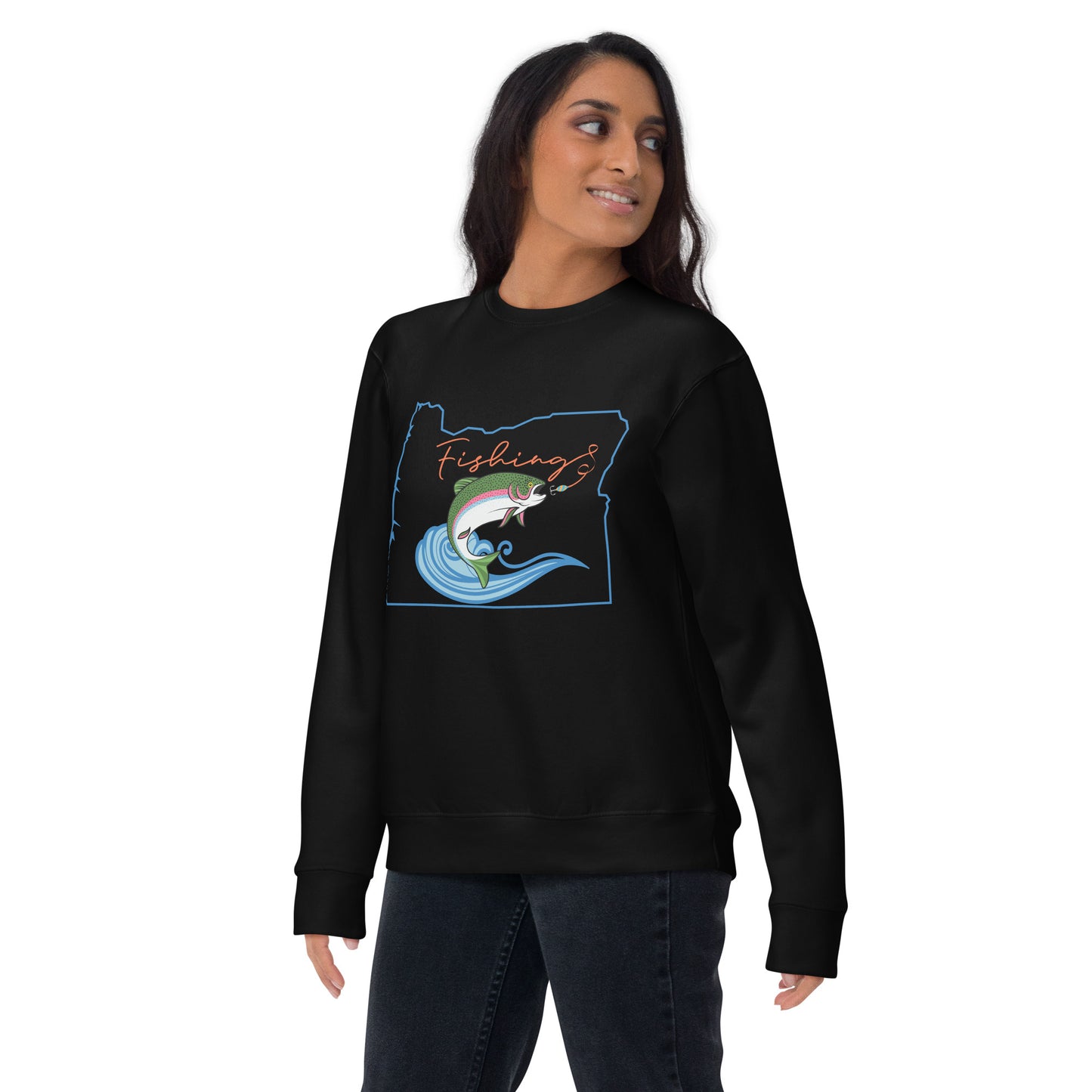 Fishing Oregon - Unisex Premium Sweatshirt