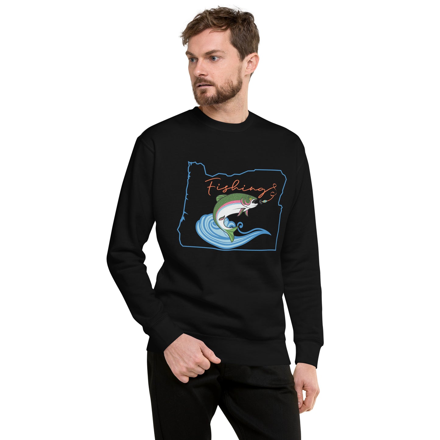 Fishing Oregon - Unisex Premium Sweatshirt