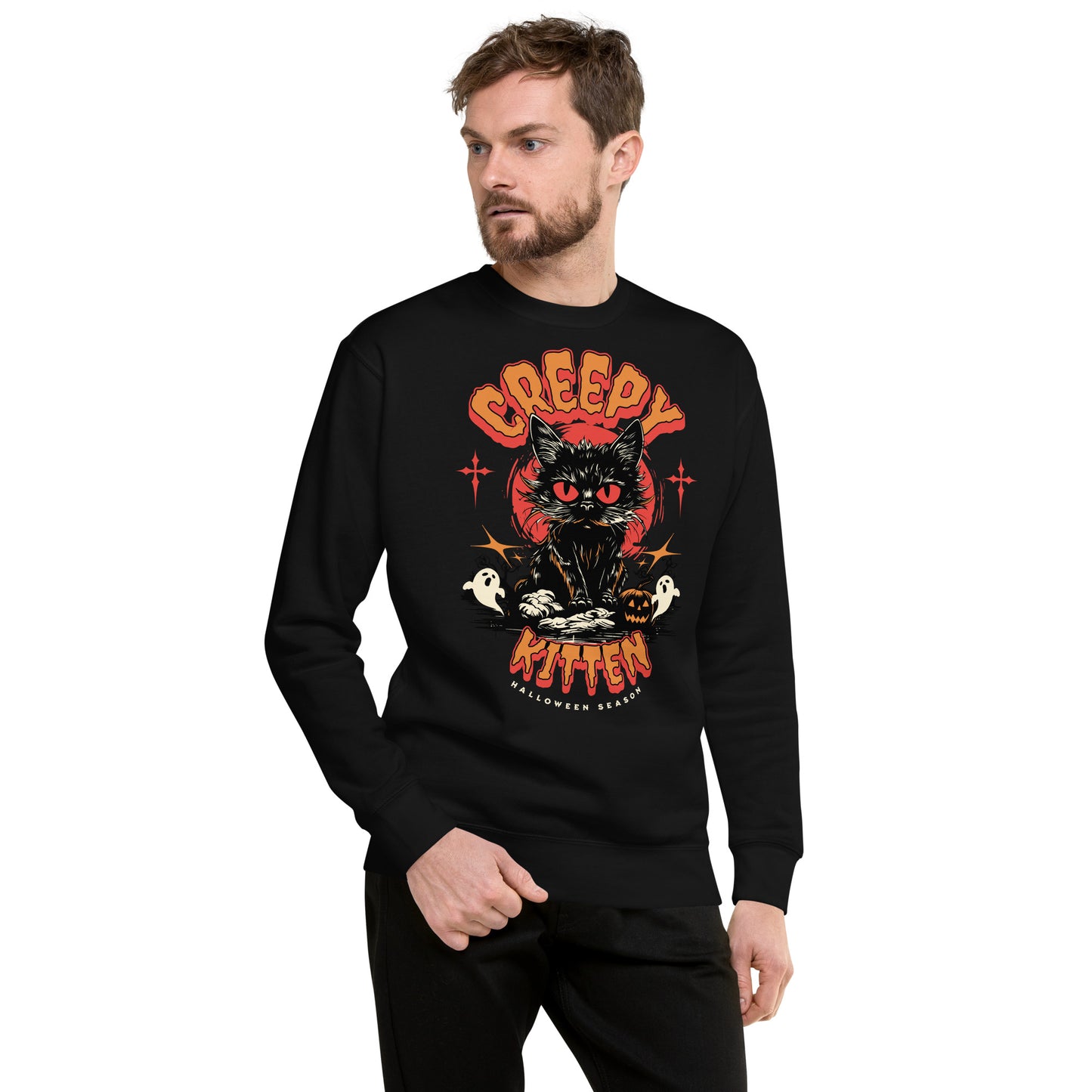 Creepy Kitten - Unisex Premium Sweatshirt