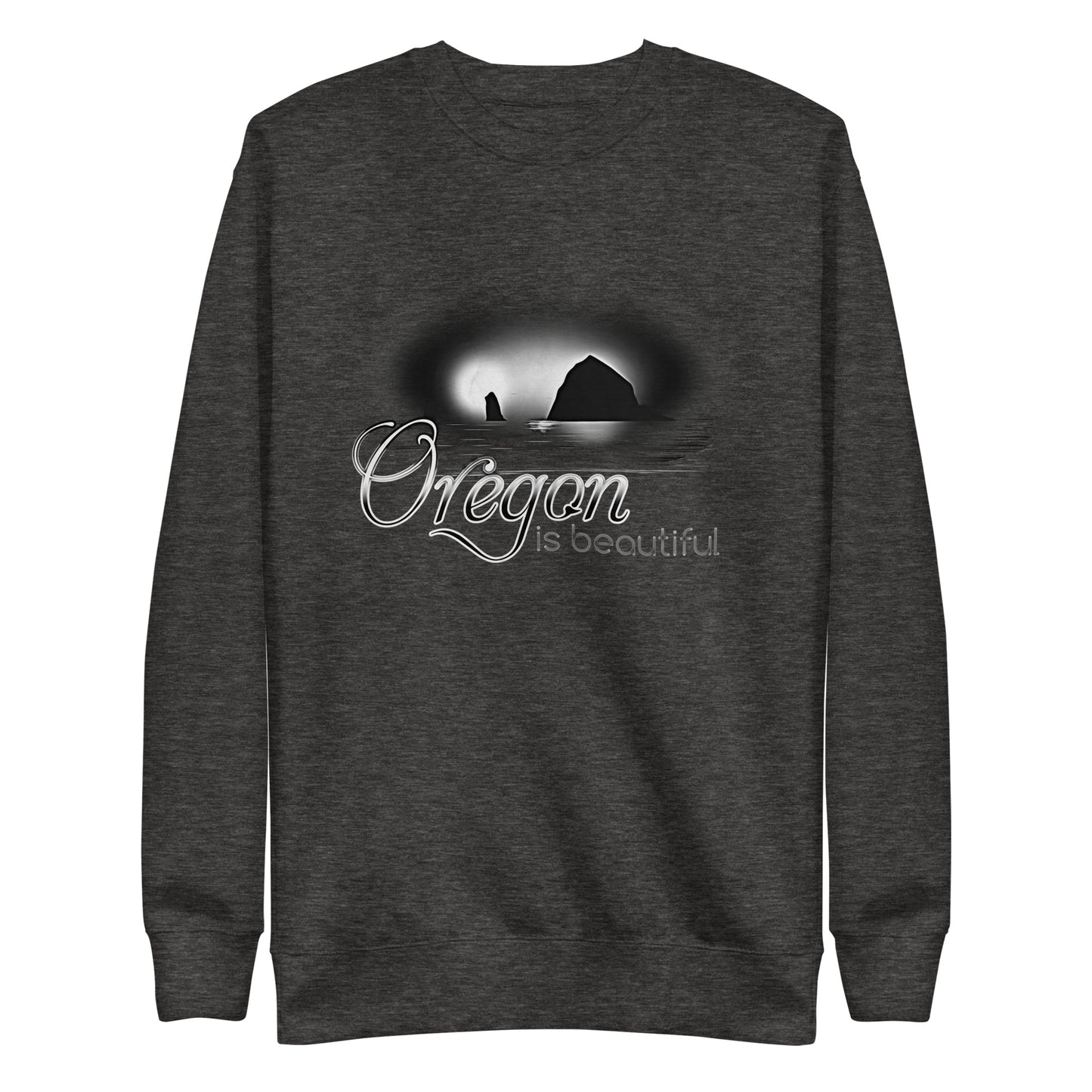 Oregon is Beautiful/ BW - Unisex Premium Sweatshirt