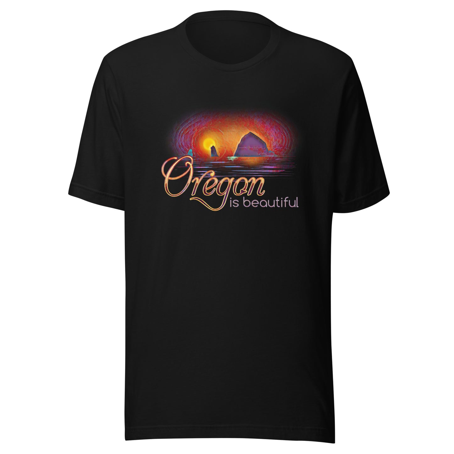 Oregon is Beautiful/ Haystack Rock/2 - Unisex t-shirt