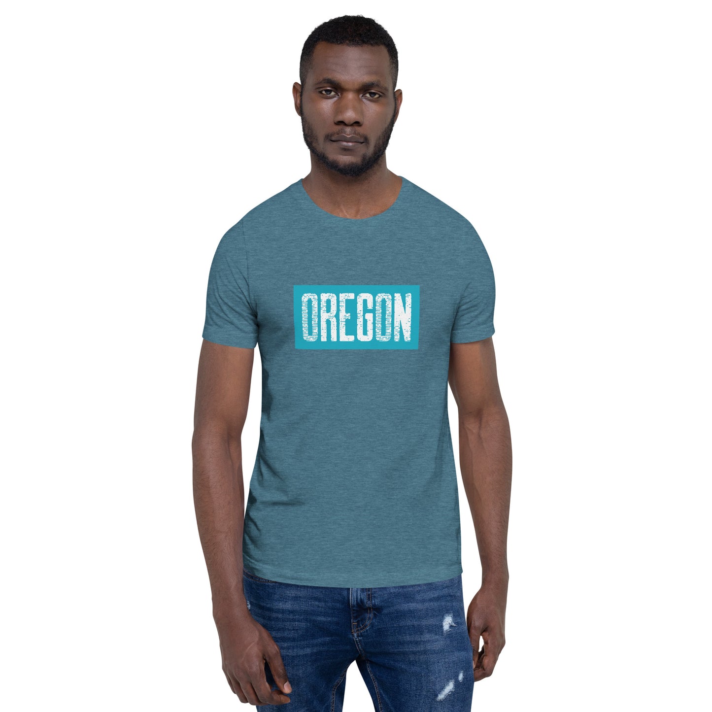 Oregon in Teal - Unisex t-shirt