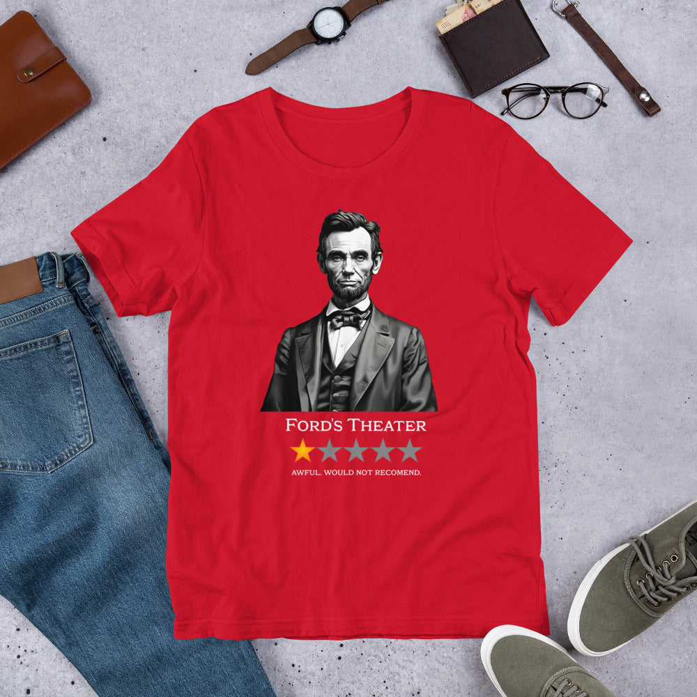 Lincoln - One Star Review - Unisex t-shirt