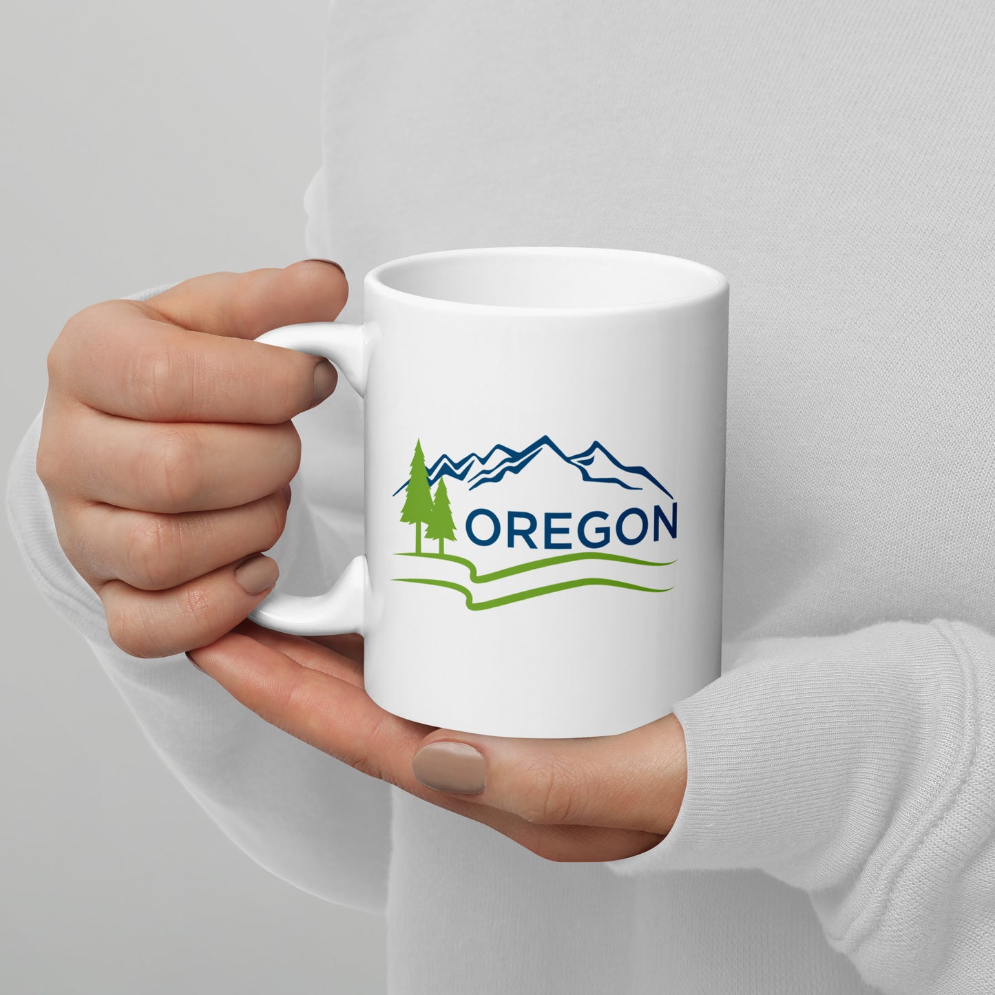 Oregon - White glossy mug