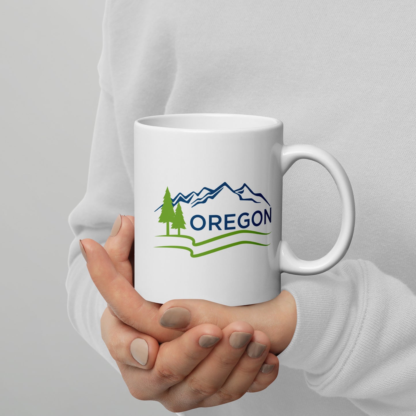 Oregon - White glossy mug