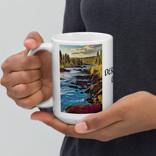 Deschutes River - White glossy mug