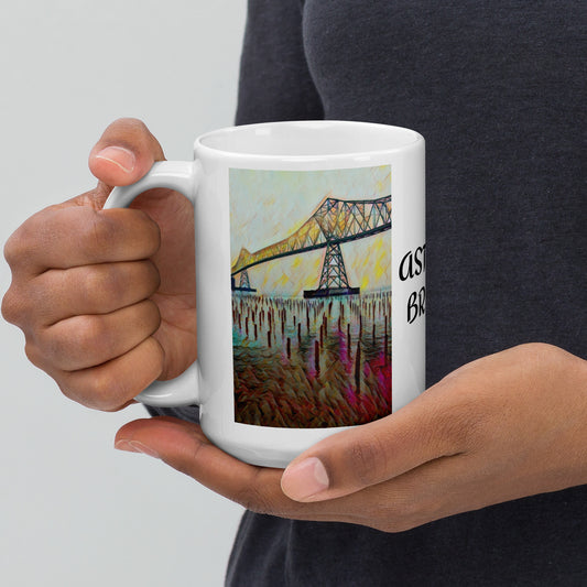 Astoria Bridge - White glossy mug