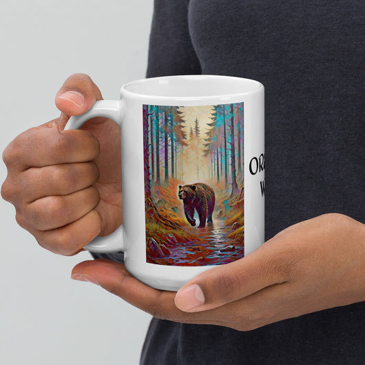 Wild Oregon - White glossy mug