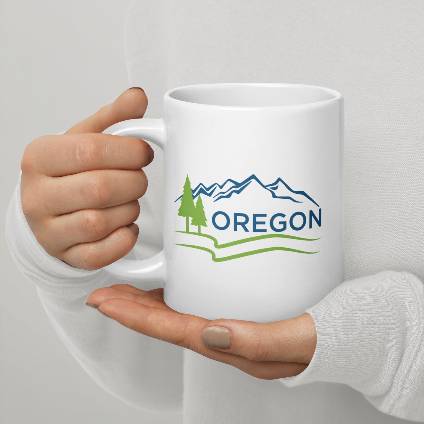 Oregon - White glossy mug