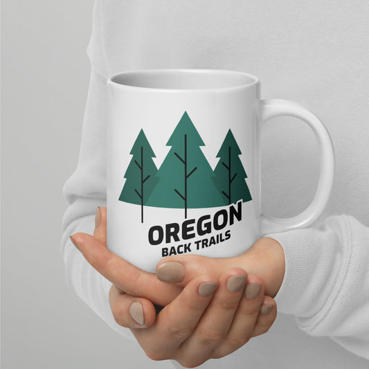 Oregon Back Trails - White glossy mug